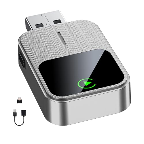 Kabelloser Carplay-adapter Für Iphone, Plug & Play, Schnelle Und Stabile Verbindung, Kompatibel Mit Fahrzeugen Ab Baujahr 2016, Mit Reset-taste (nur Ios)