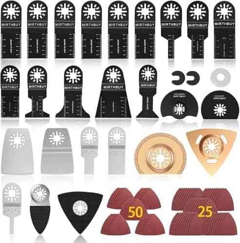 100er-packung Oszillierender Sägeblätter – Multifunktions-zubehörset Für Holz, Metall Und Kunststoff. Kompatibel Mit Fein Multimaster, Dremel Und Einhell Multifunktionswerkzeugen.