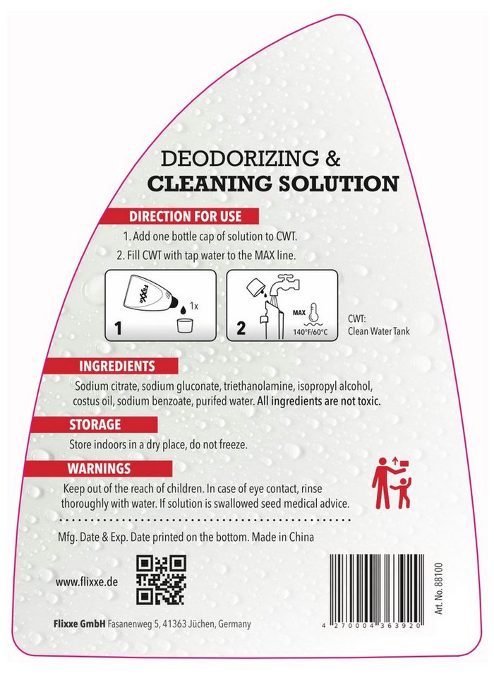 Reinigungsprodukt Flixxe Multi Surface Cleaner Schnelltrocknend Streifenfrei