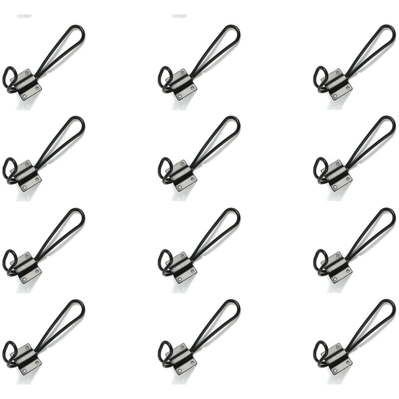 12-teilige Schwarze Kleiderhaken Aus Metall, Garderobe, Aufbewahrungshaken Für Bad, Küche, Schlafzimmer
