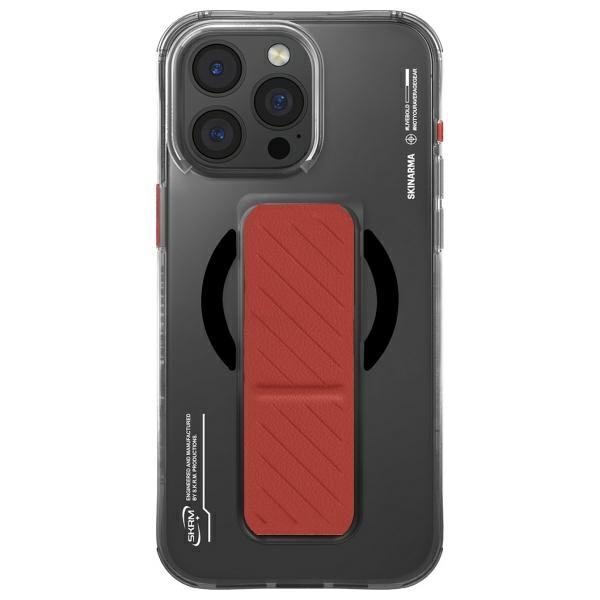 Skinarma Hülle Axon Iphone 16 Pro 6,3 Zoll Mit Magnetischem Ladeanschluss Und Griffständer, Schwarz/schwarz
