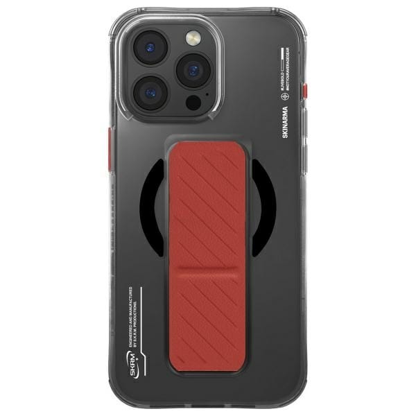 Skinarma Hülle Axon Iphone 16 Pro 6,3 Zoll Mit Magnetischem Ladeanschluss Und Griffständer, Schwarz/schwarz