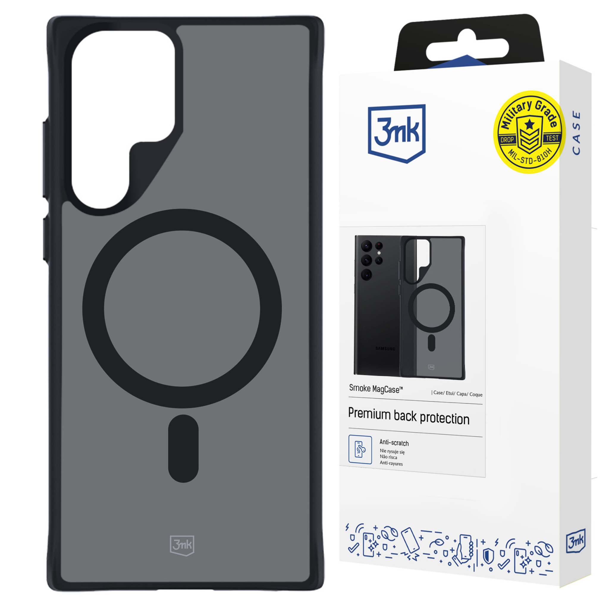 Samsung Galaxy S22 Ultra 5g - 3mk Smoke Magcase