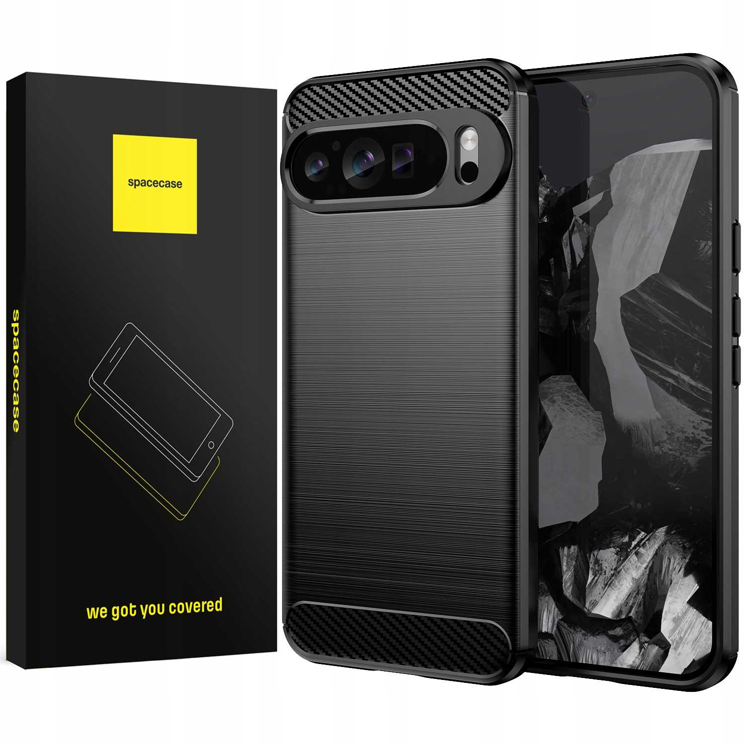 Spacecase Carbon Google Pixel 9 Pro Xl Schwarz