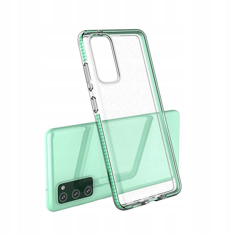 Spring Case Gel-schutzhülle Mit Farbigem Rahmen Für Samsung Galaxy A72 4g, Schwarz