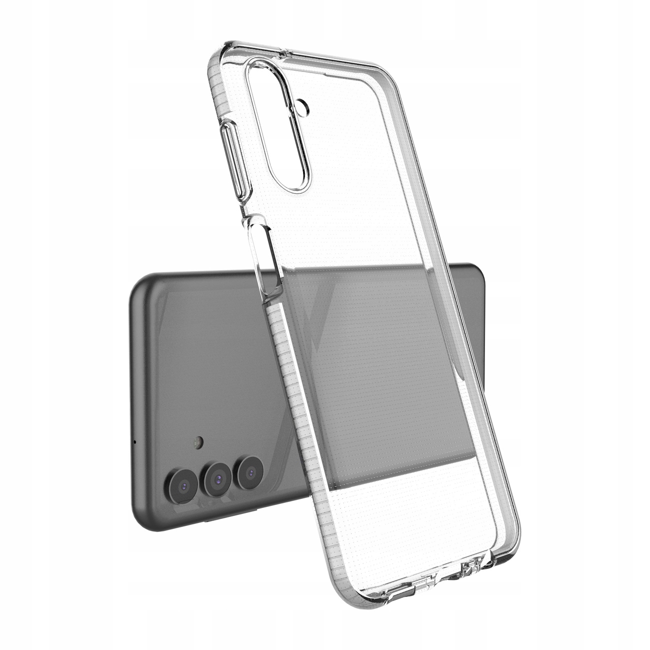Spring Case Gel-schutzhülle Mit Farbigem Rahmen Für Samsung Galaxy A13 5g, Schwarz