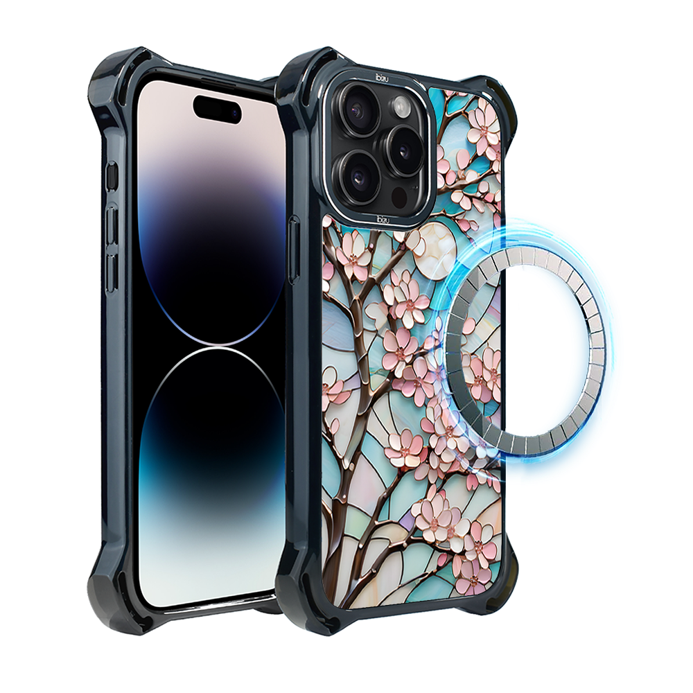 Iphone 14 Pro Max Ibizu Dropguard Ultra Hülle Mit Magsafe, Glasfarben, Mondkirsche