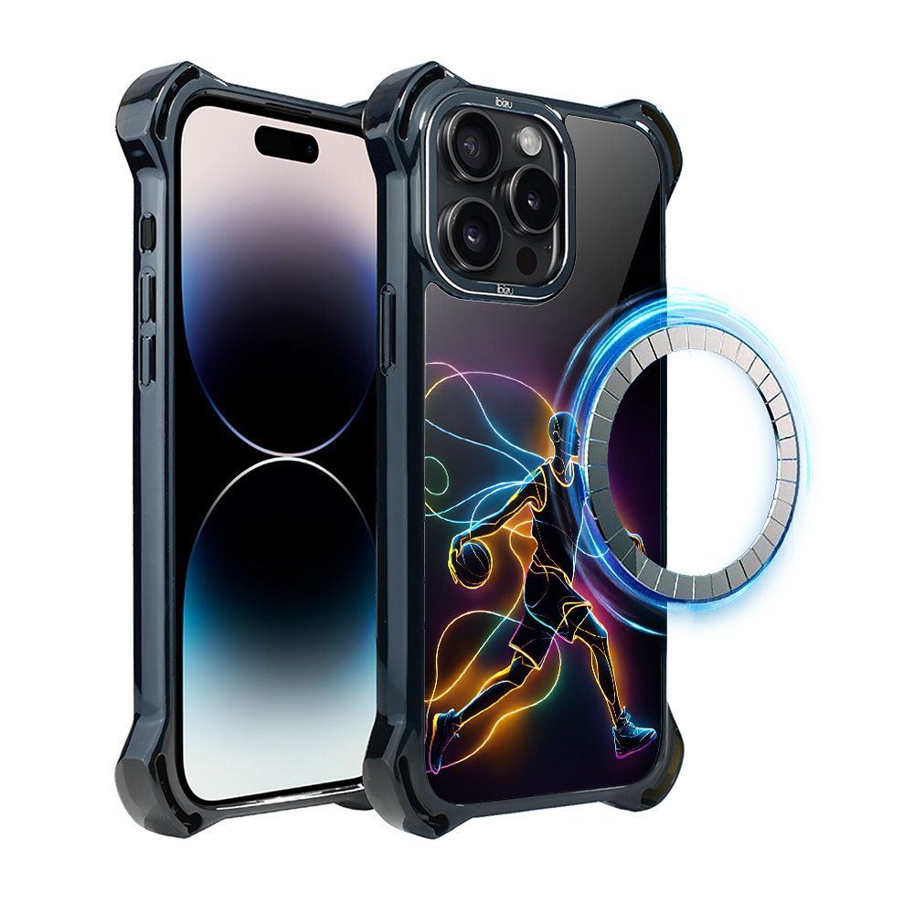 Iphone 14 Pro Ibizu Dropguard Ultra Case Mit Magsafe, Electromove, Basketball Spirit
