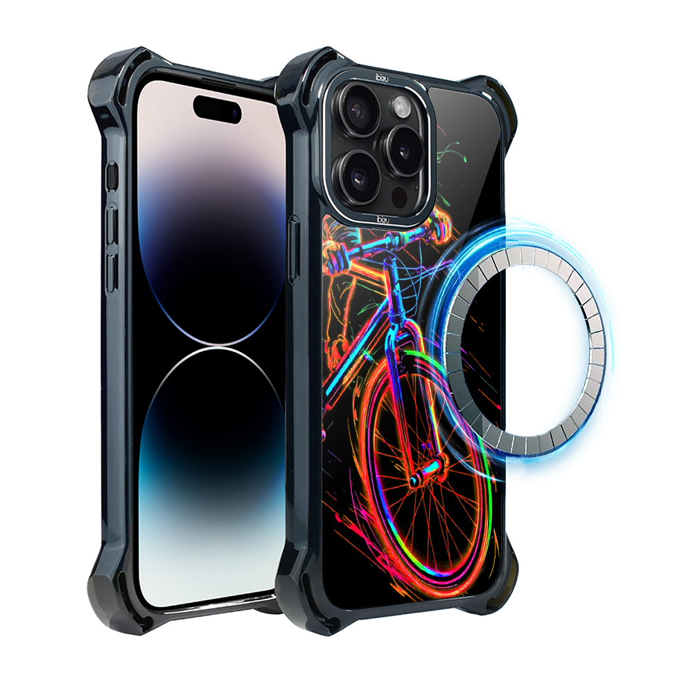 Iphone 14 Pro Max Ibizu Dropguard Ultra Hülle Mit Magsafe, Electromove, Fahrradvibration