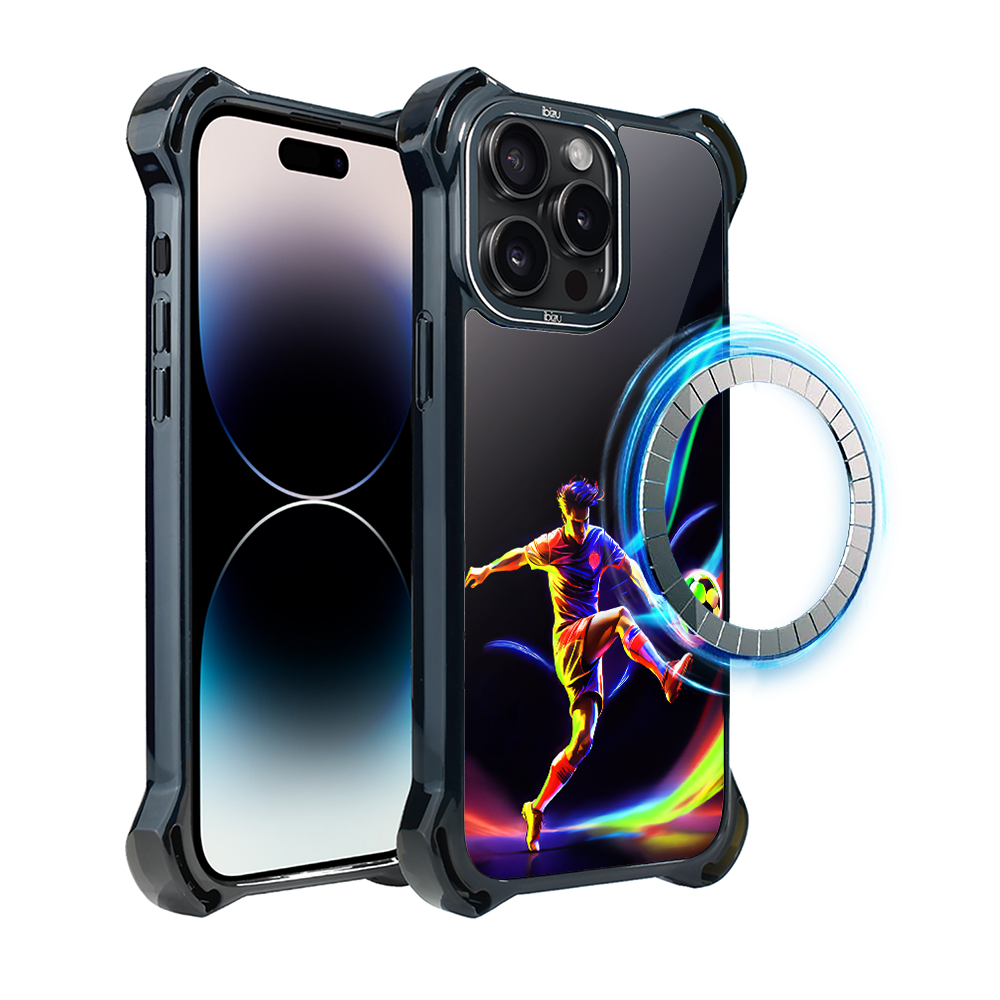 Iphone 14 Pro Ibizu Dropguard Ultra Hülle Mit Magsafe, Electromove, Im Rhythmus Des Fußballs