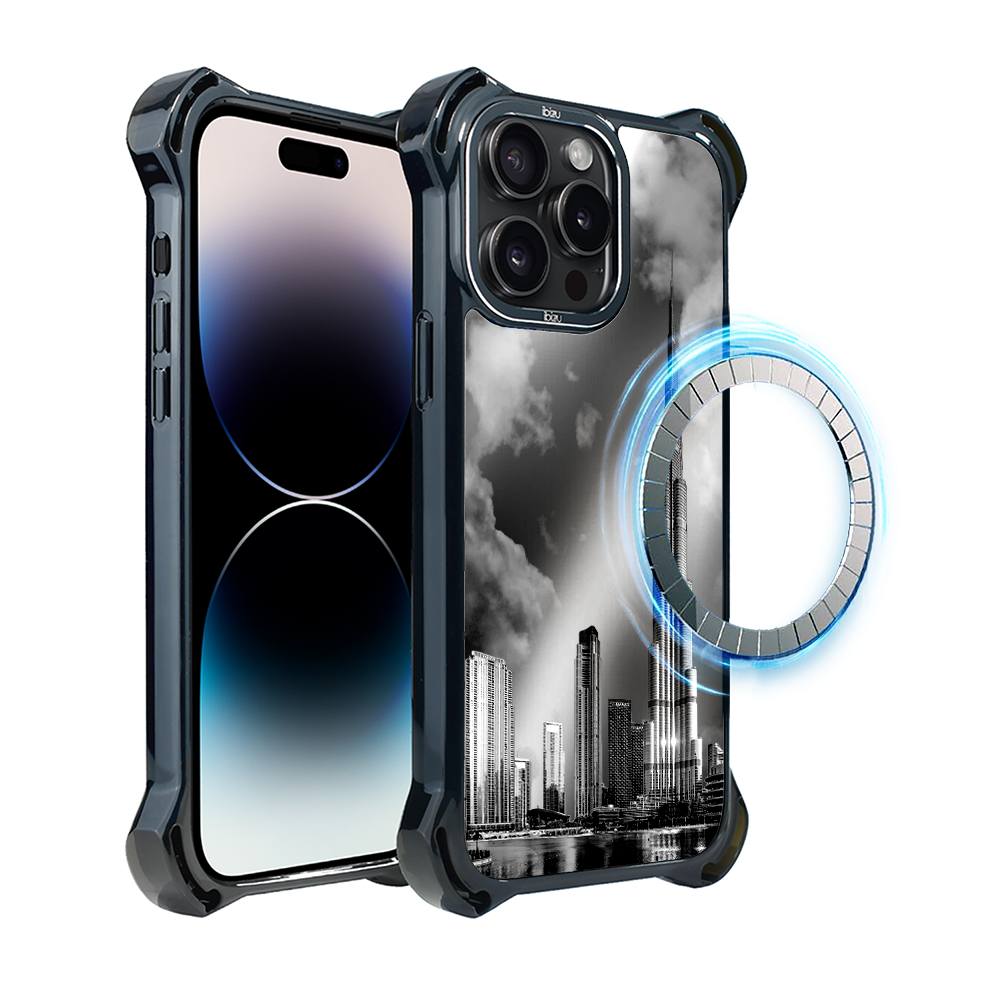 Iphone 14 Pro Max Ibizu Dropguard Ultra Hülle Mit Magsafe, Noir City, Burj Khalifa