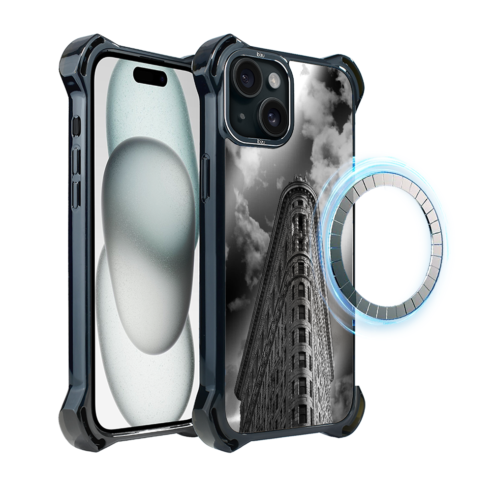 Hülle Für Iphone 15 Plus Ibizu Dropguard Ultra Mit Magsafe, Noir City, Flatiron