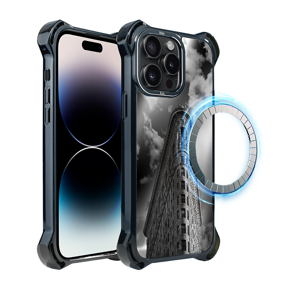 Hülle Für Iphone 14 Pro Max Ibizu Dropguard Ultra Mit Magsafe, Noir City, Flatiron