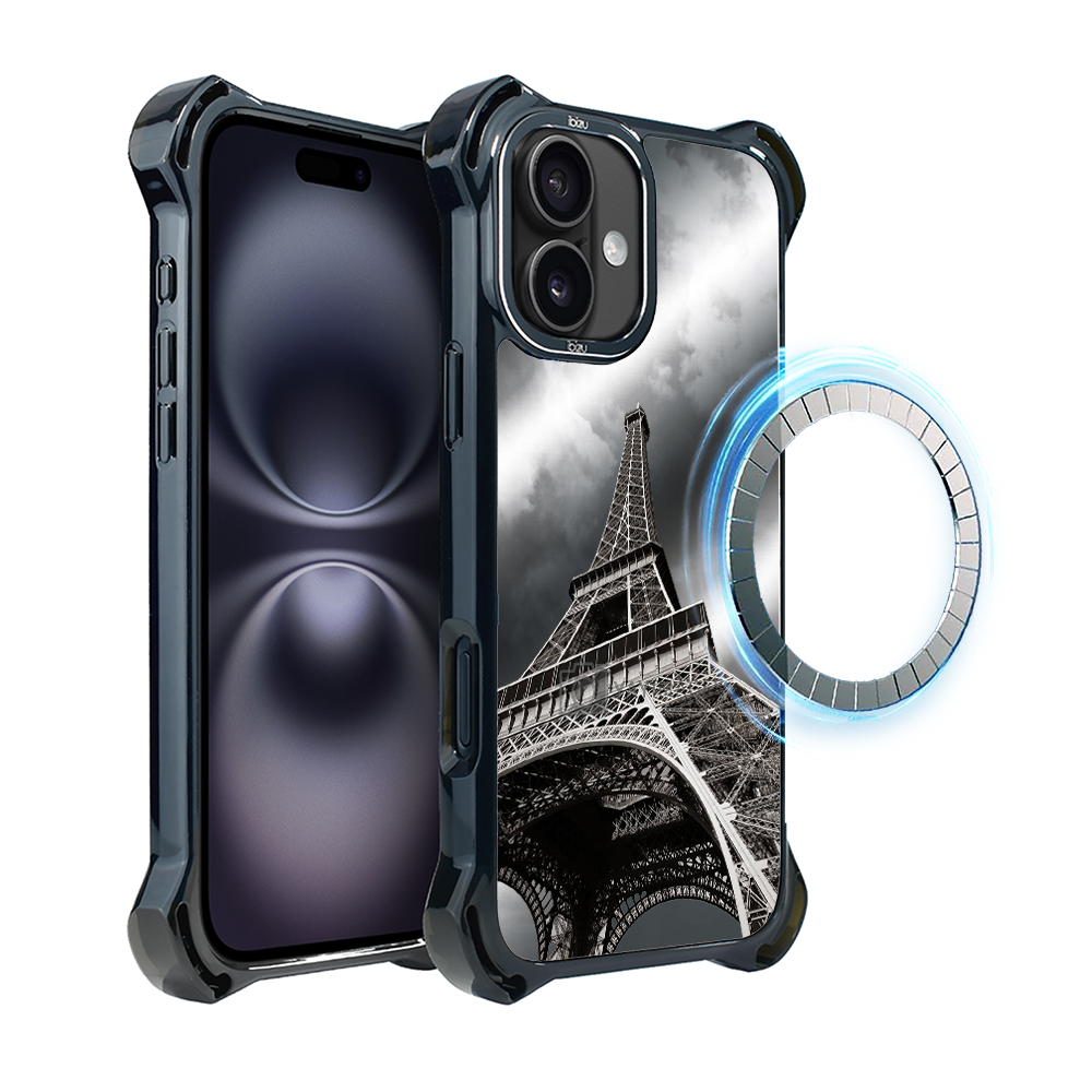 Iphone 16 Plus Ibizu Dropguard Ultra Hülle Mit Magsafe, Noir City, Eiffelturm