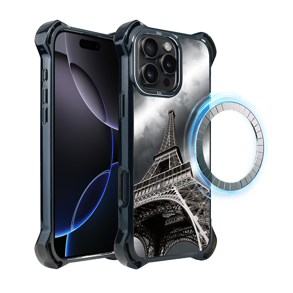 Iphone 16 Pro Max Ibizu Dropguard Ultra Hülle Mit Magsafe, Noir City, Eiffelturm