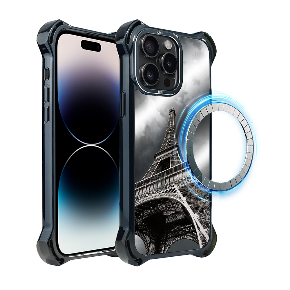 Iphone 14 Pro Max Ibizu Dropguard Ultra Hülle Mit Magsafe, Noir City, Eiffelturm