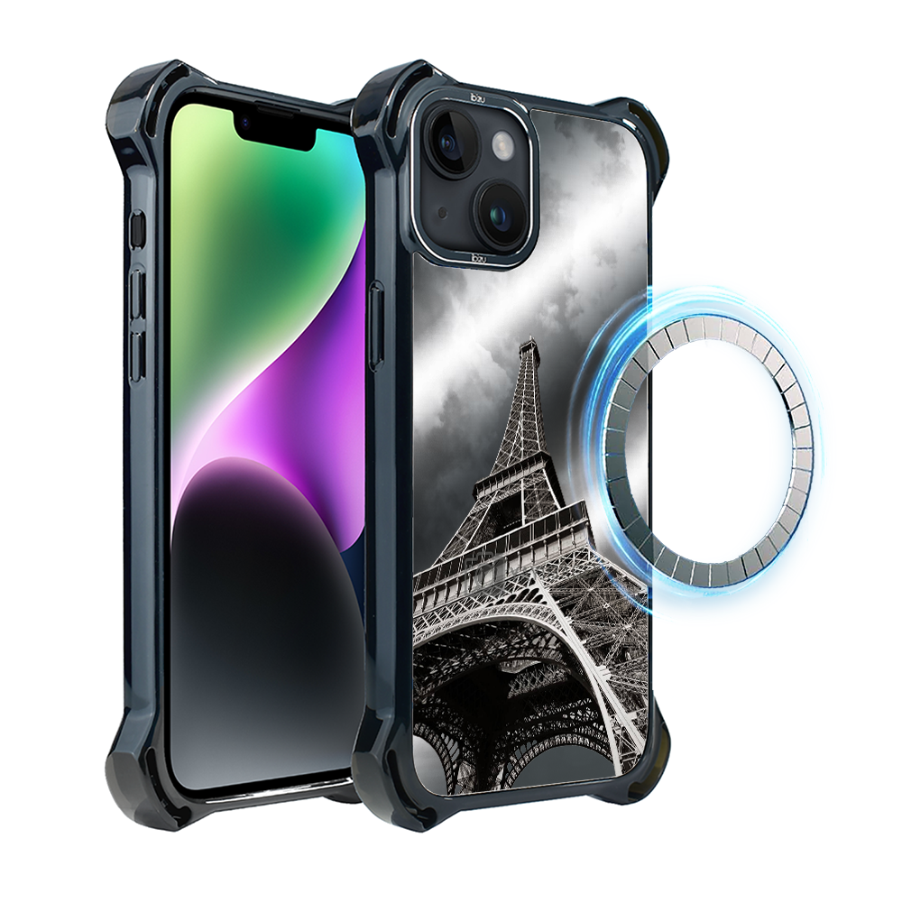 Iphone 14 Ibizu Dropguard Ultra Hülle Mit Magsafe, Noir City, Eiffelturm