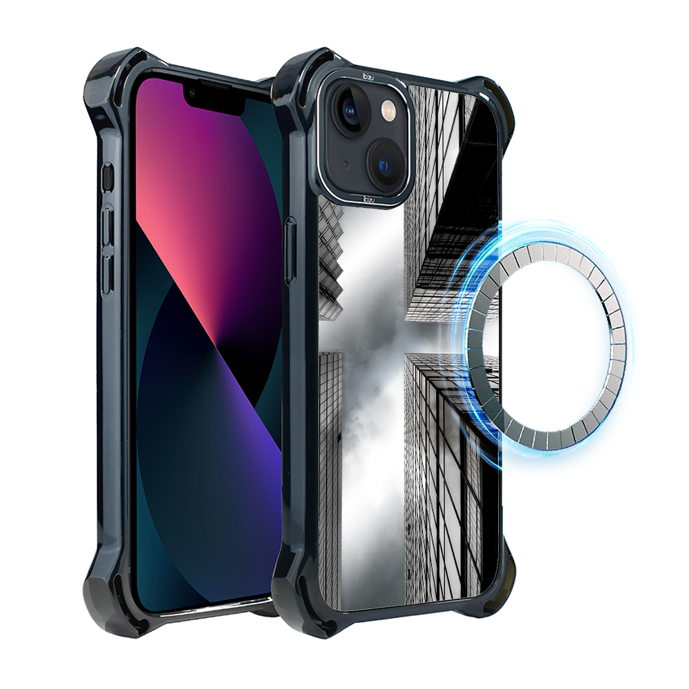 Iphone 13 Ibizu Dropguard Ultra Hülle Mit Magsafe, Noir City, Wolkenkratzer
