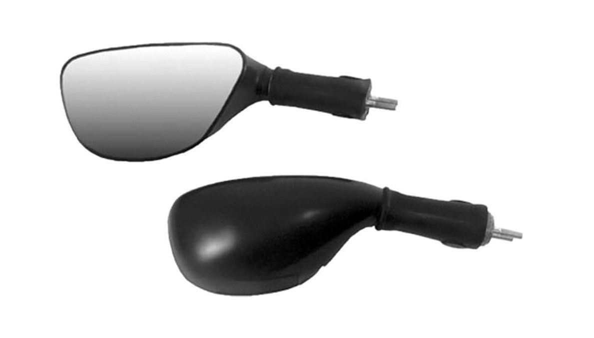 Emgo 2025/02 Spiegel Kawasaki Zx-6r '98-'02, Zzr 600 '05-'08, Zx-9r '98-'03 Rechts (oem: 56001-1484) Schwarz (originalmodell) (homologation)