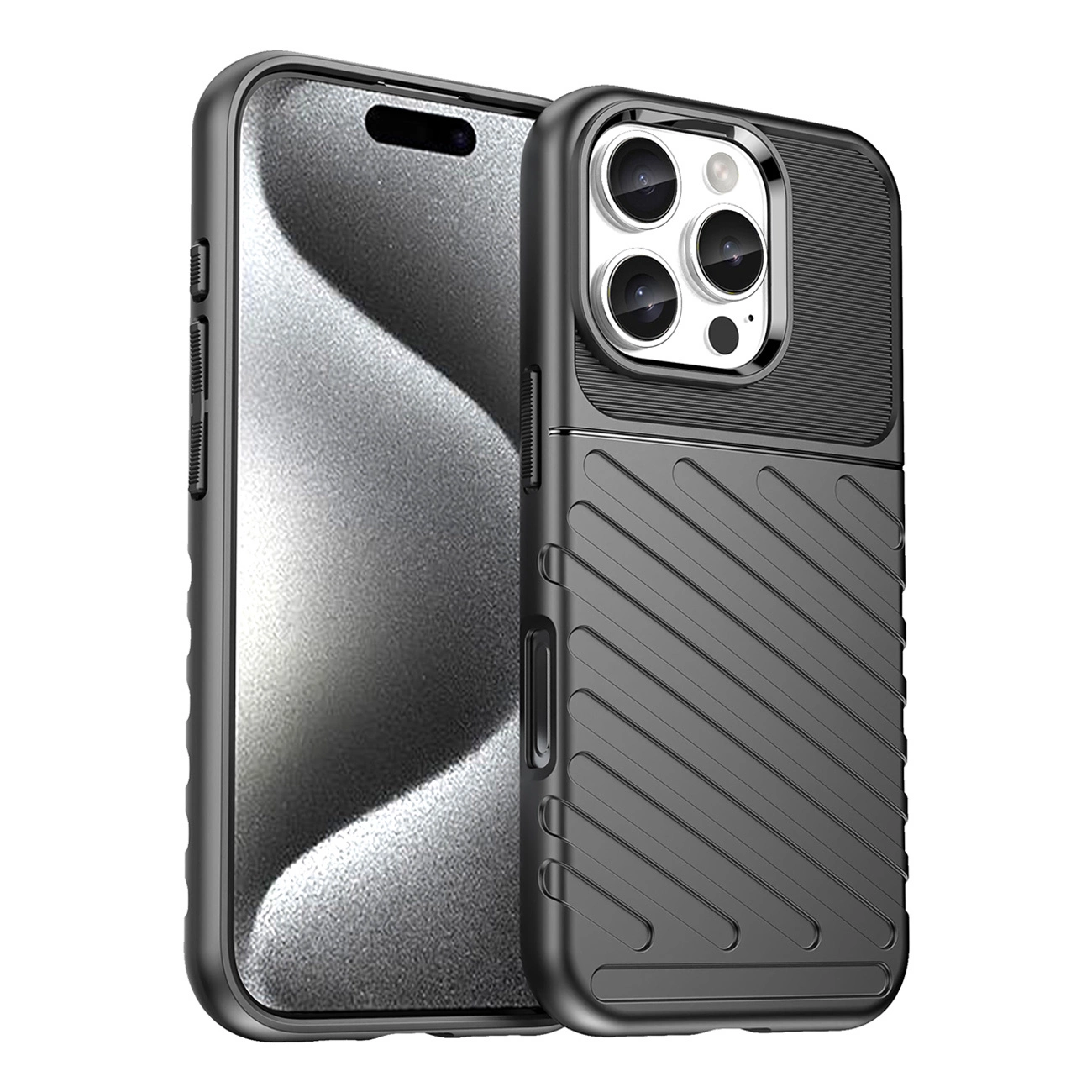 Thunder Case Für Iphone 16 Pro Max – Schwarz