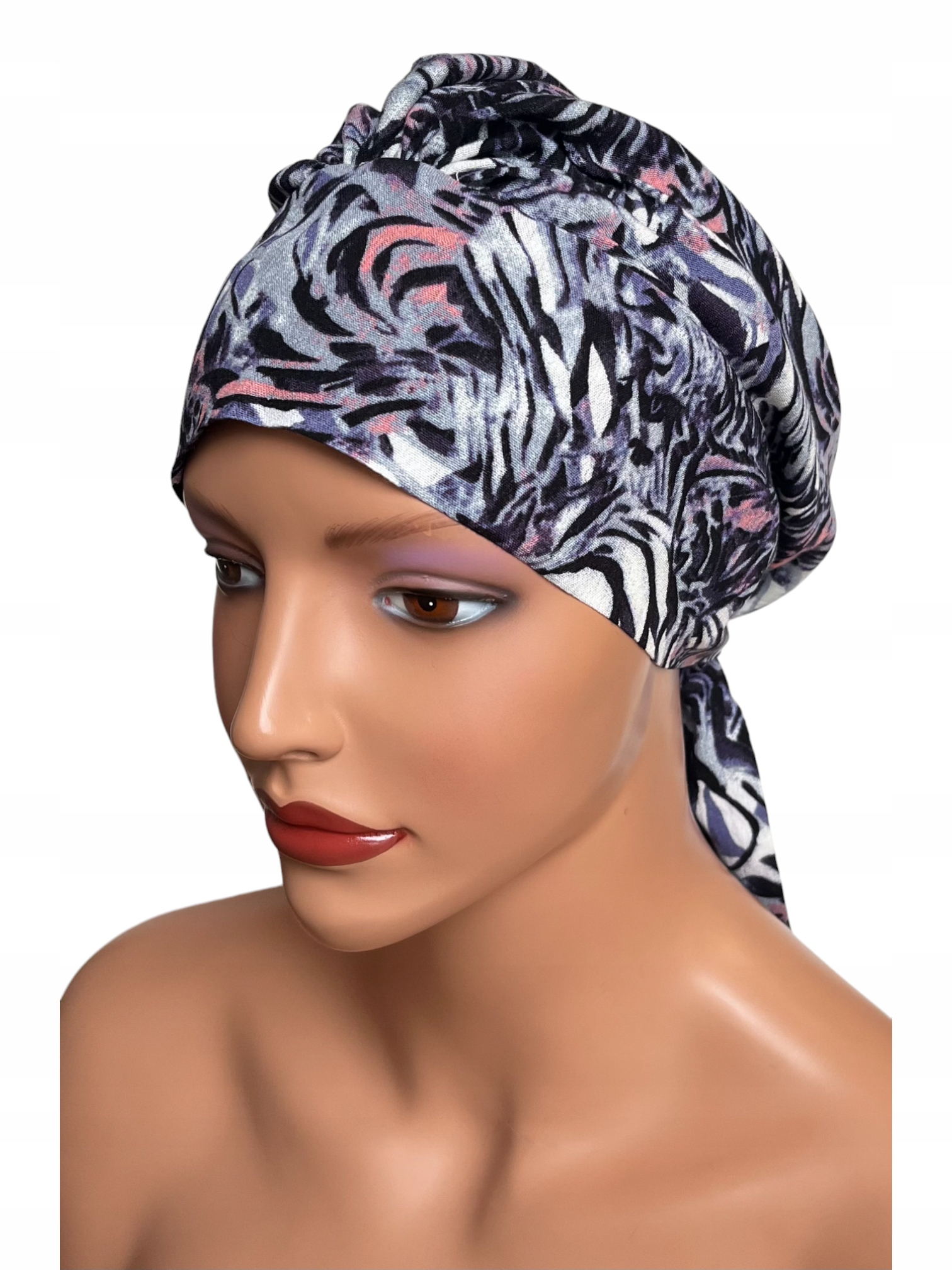 Turban Anna 395, Geknitterter Schal Aus Viskose, Ebenfalls Nach Der Chemotherapie
