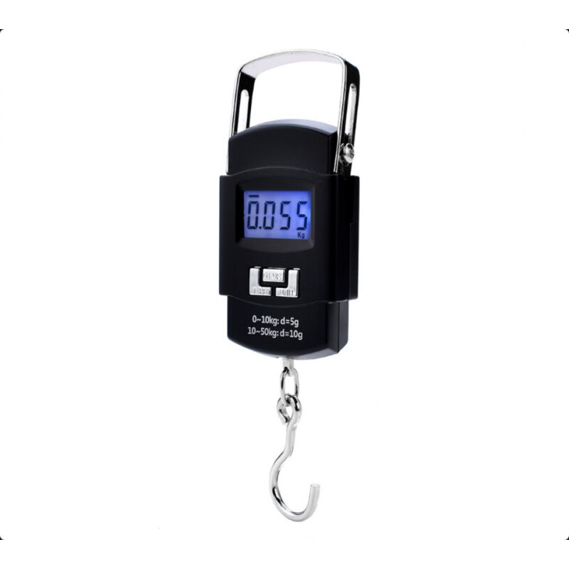 50 Kg (110 Lb) Gepäckwaage – Digitale Waage, Elektronische Präzisionswaage Für Reisen, Küche, Angeln (schwarz)