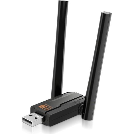 Bluetooth 6.0 Adapter Für Pc: Usb-bluetooth-dongle Mit 150 M Reichweite, Geringer Latenz, Zwei Antennen, Plug & Play Für Windows 11/10/8.1, Kompatibel Mit Mäusen, Headsets, Tastaturen Und Controllern.