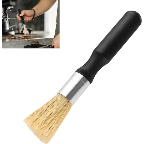 1-teilige Barista-bürste, Kaffeebürste, Vegane Reinigungsbürste, Espressomaschinenbürste, Naturborsten Und Holzgriff, Modernes Design Für Siebträger, Barista, Küche