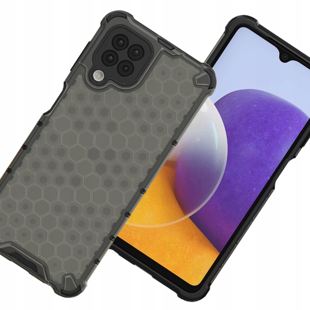 Wabenförmige Schutzhülle Mit Gelrahmen Für Samsung Galaxy A22 4g, Schwarz