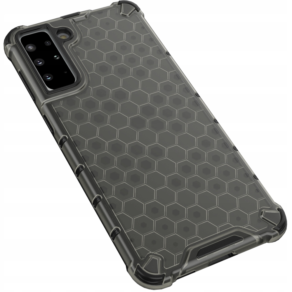 Schwarze Schutzhülle Mit Wabenmuster Und Gelrahmen Für Samsung Galaxy S22+ (s22 Plus).