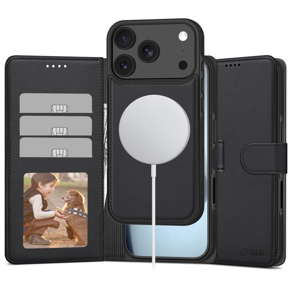 Tech-protect Iphone 17 Pro Magsafe 2-in-1 Magnethülle / -cover Schwarz