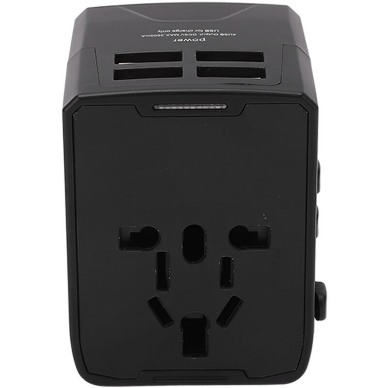 Universeller Reiseadapter Mit Usb-anschlüssen – Internationaler Konverter Für Eu/uk/us/au/jp-stecker, 100–240 V