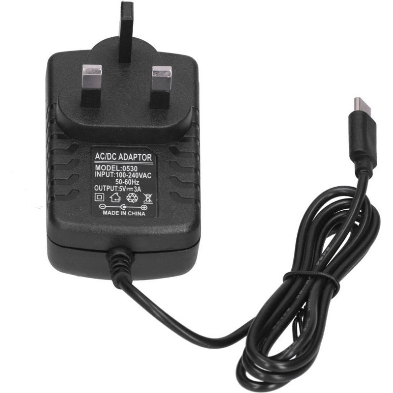 Abs-netzteil Für Raspberry Pi 4, Tablet-ladegerät, 100–240 V Ac, Uk-stecker