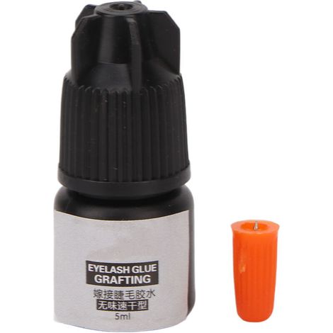 Wimpernkleber 5 Ml, Schwarz, Geruchlos, Trocknungszeit 2 Sekunden, Extra Stark, Semi-permanent