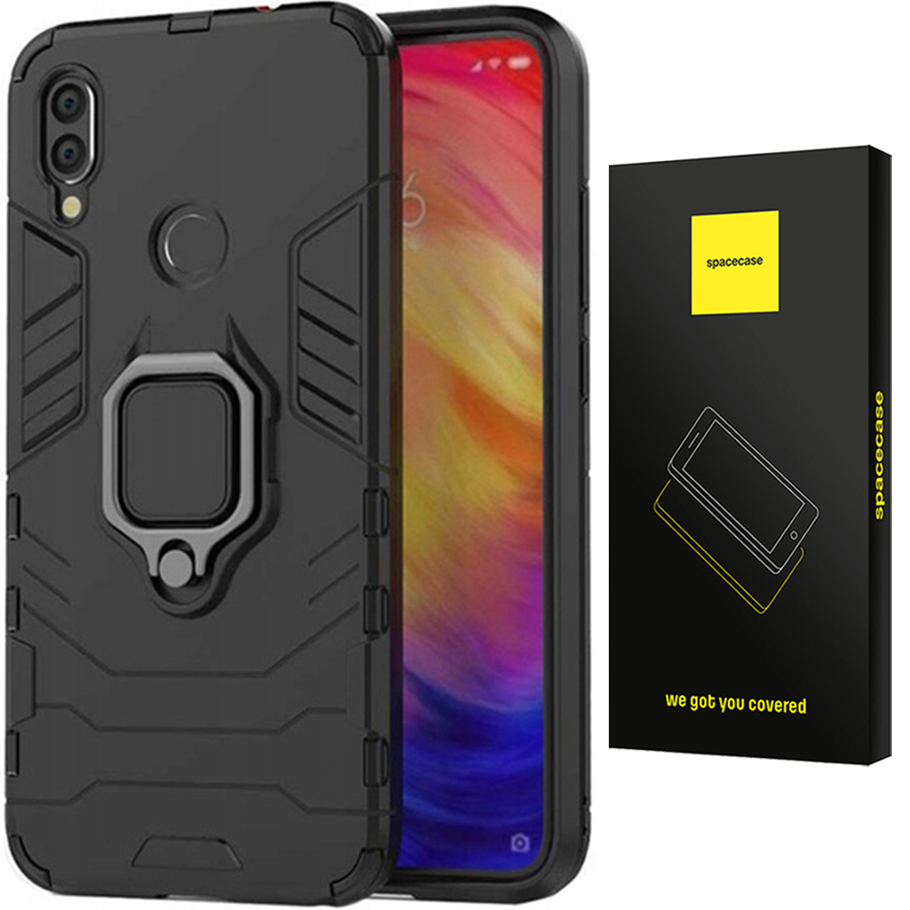 Spacecase X-ring Redmi Note 7 Schwarz