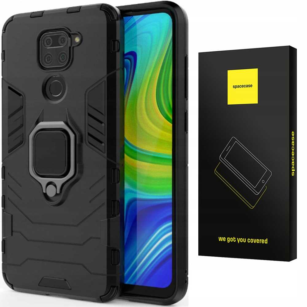 Spacecase X-ring Redmi Note 9 Schwarz