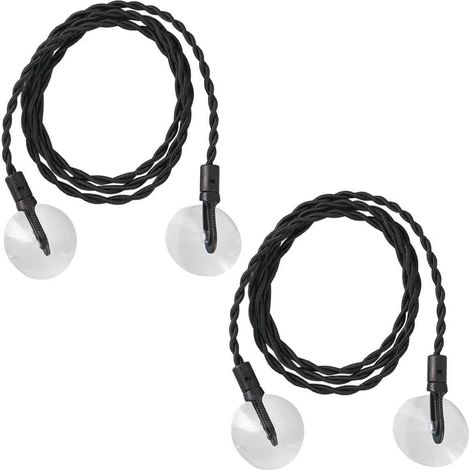 Set Mit 2 Reisewäscheleinen, Tragbare Gummibänder Mit Haken Und Saugnäpfen Für Outdoor-aktivitäten Und Camping