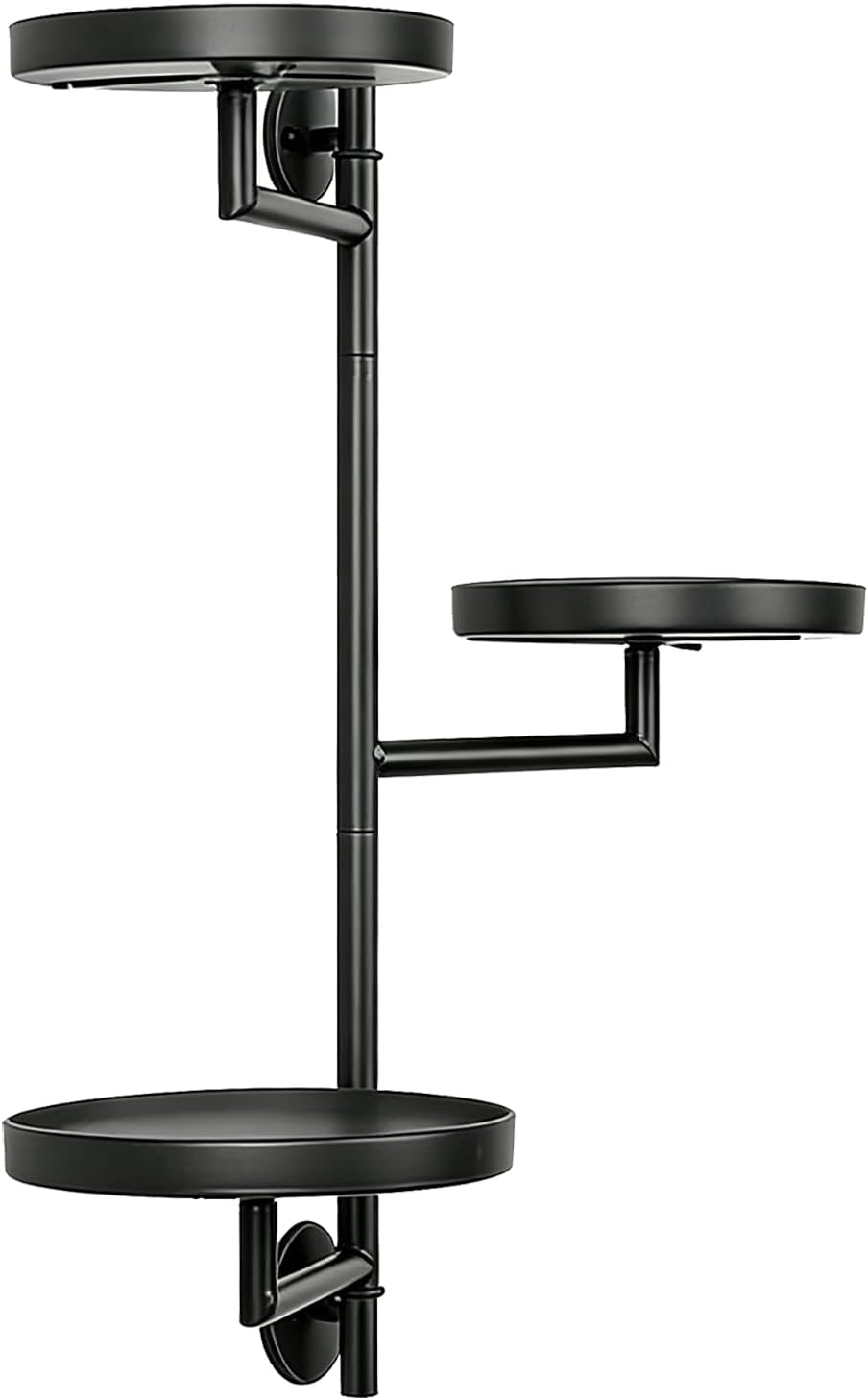 Rotierendes Pflanzenregal, Stilvoller 3-stufiger Metallhalter Für Fenster-innendekoration, 43,43 Cm Höhe (3 Tabletts)