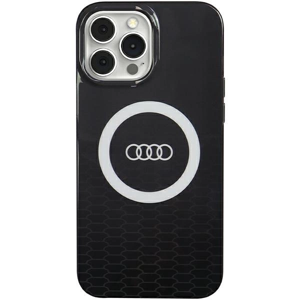 Audi Iml Magsafe Hülle Mit Großem Logo Für Iphone 13 Pro / 13 6.1, Schwarz/schwarzes Hartschalenetui Au-imlmip13p-q5/d2-bk