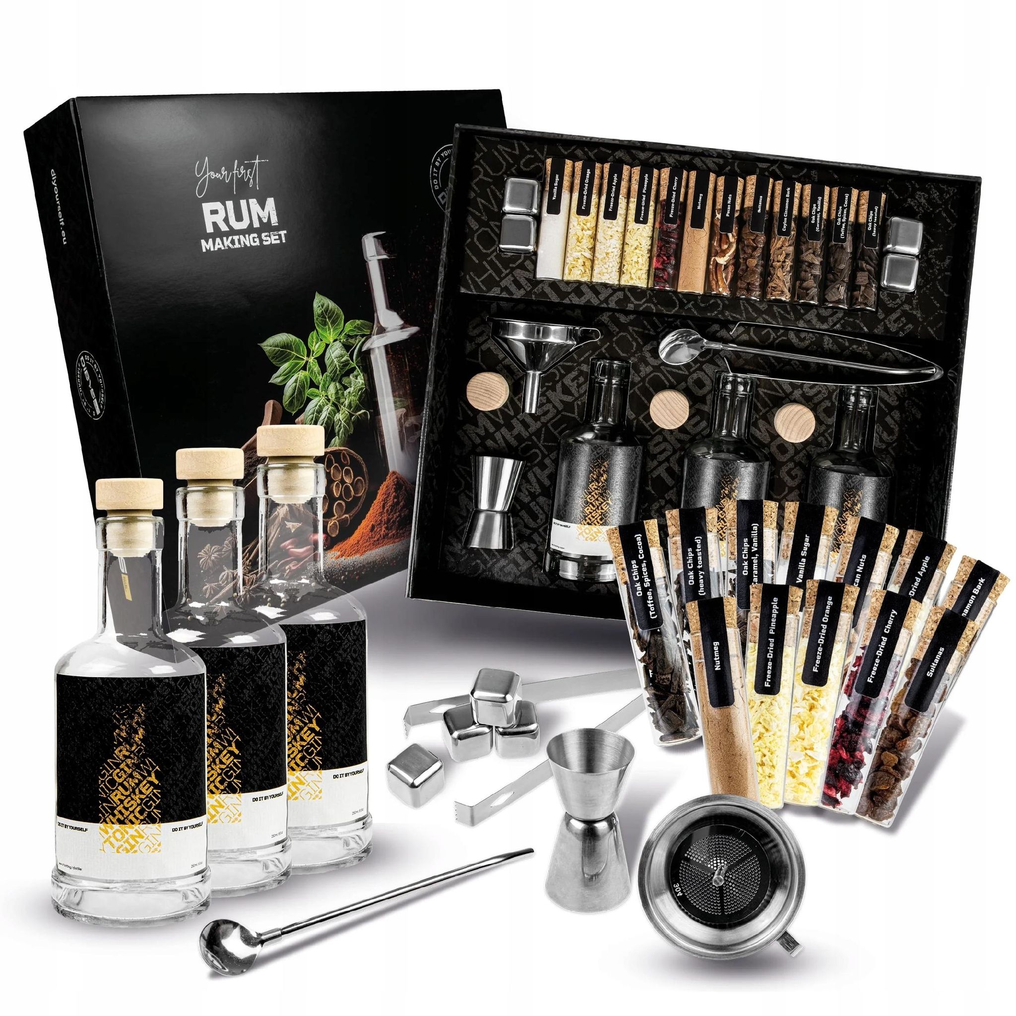 Dibys Rum-set, 20 Teile, 12 Gewürze