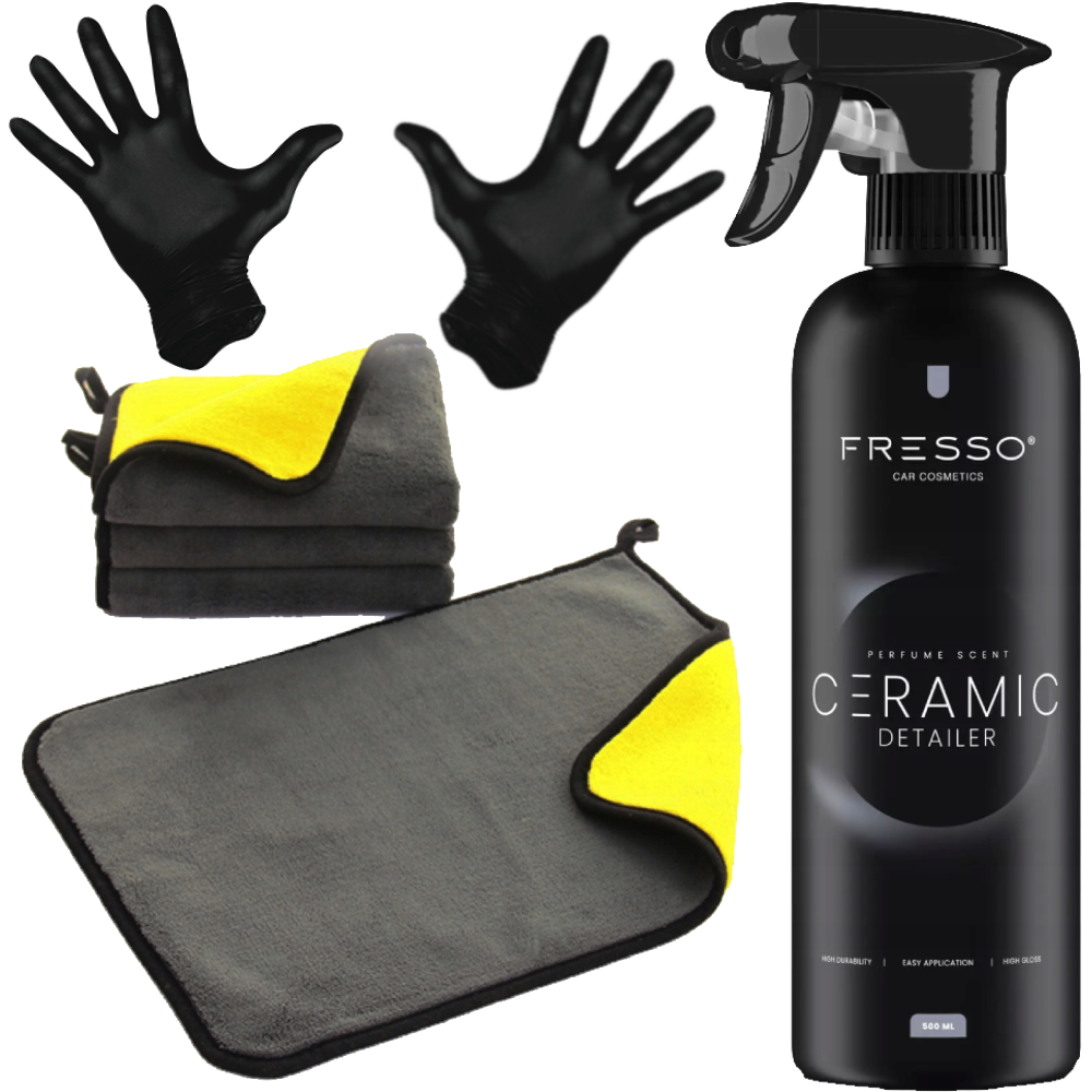 Fresso Ceramic Quick Detailer 500 Ml Hydrophobe Lackversiegelung + Tuch