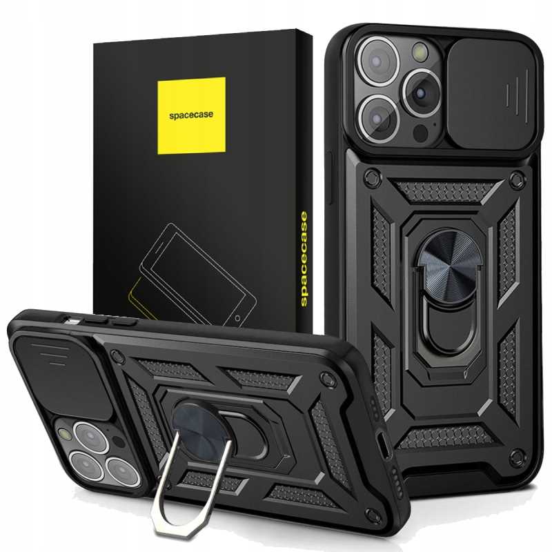 Spacecase Camring Iphone 13 Pro Schwarz