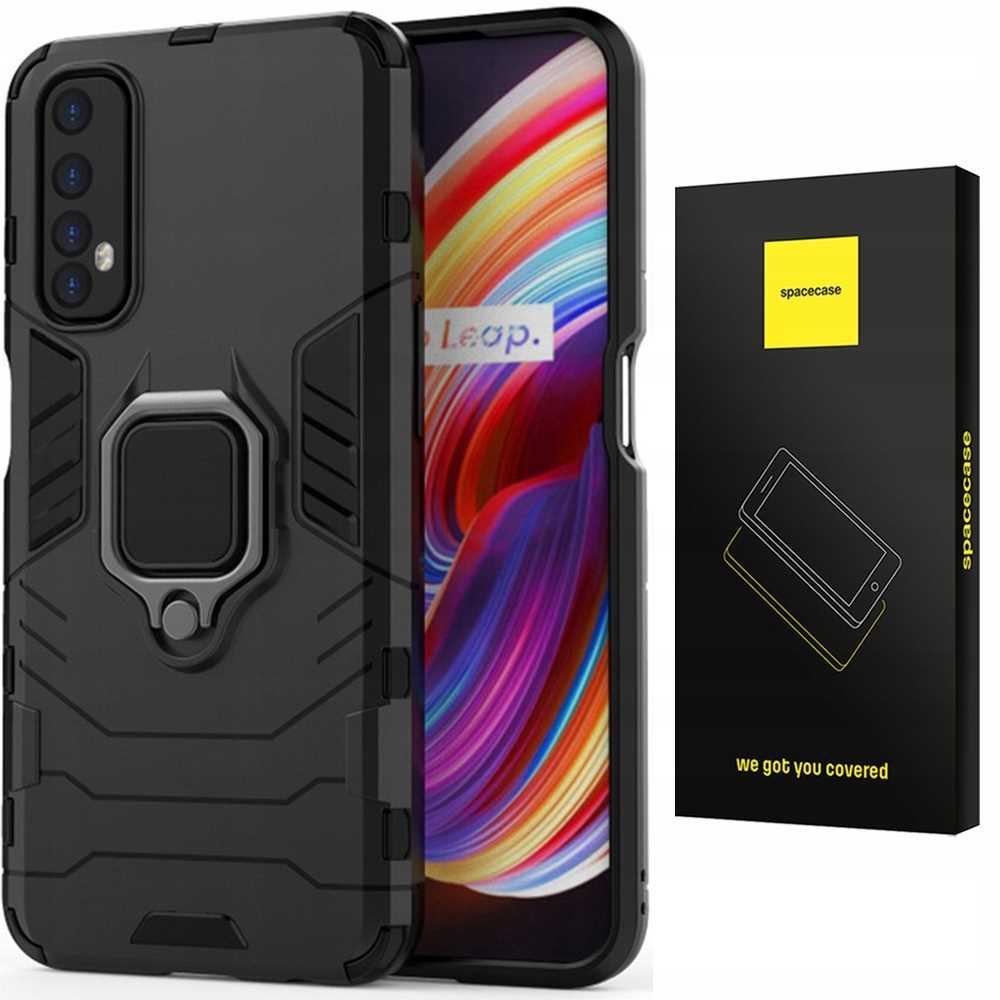 Spacecase X-ring Realme 7 Schwarz