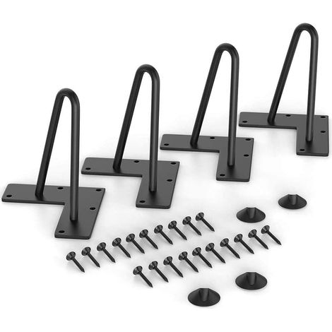 4 Stück 10 Cm Diy-tischbeine Aus Metall, Haarnadelbeine, 9 Mm Durchmesser Möbelbeine Für Couchtisch, Esstisch, Schrank, Kleiderschrank