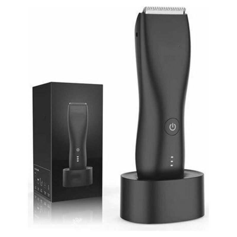 Elektrischer Intimrasierer Für Männer, Inklusive Ladestation Für Die Hoden, Wasserdichter Rasierer Für Optimale Männliche Hygiene.