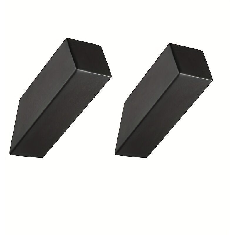 Set Mit 2 Minimalistischen Schwarzen Edelstahlhaken – Langlebig – Ideal Für Familien, Badezimmer Und Ankleidezimmer