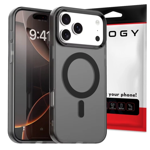 Apple Iphone 17 Pro Max Hülle – Matte Magsafe-abdeckung Mit Linsenschutz, Schlank Und Kratzfest, Perfekte Passform – Alogy Skinny Mattecase™ Schwarz