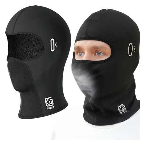 Kewig Motorrad-sturmhaube, Atmungsaktiv Und Winddicht, Für Motorrad- Und Rollerhelme, Schnelltrocknend, Feuchtigkeitsableitend, Antibakteriell Und Mit Uv-schutz – Schwarz