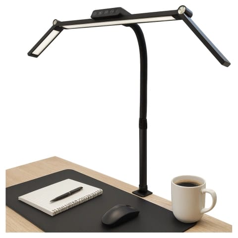 Alogy Deskpro™ Led-schreibtischlampe Mit Faltbarem Design, Einstellbarer Helligkeit Und Vollspektrumlicht, Inklusive Tischhalterung Und Augenschutz