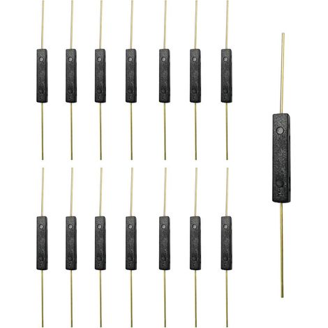 15 Stück Reed-schalter, Offener Reed-schalter, 2,5 Mm 14 Mm Magnetinduktionsschalter, Normalerweise Offener (n/o) Reed-schalter